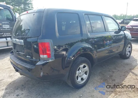 2013 Honda Pilot Lx from USA, damaged, VIN 5FNYF4H24DB051250